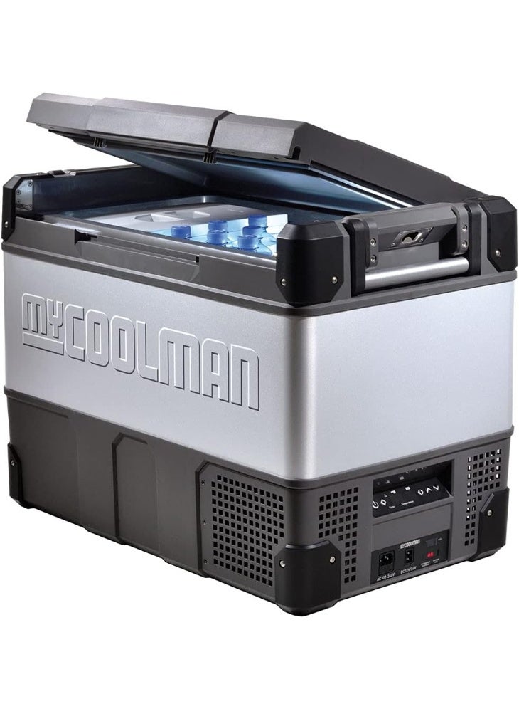 myCOOLMAN 69 “The Traveller” – 69 Liter Dual Zone Portable Fridge & Freezer, 12/24V DC & 240V AC, Bluetooth App Control, Battery Protection & Low Profile Design, USB Port, -22 °C to +10 °C Cooling - Image 2